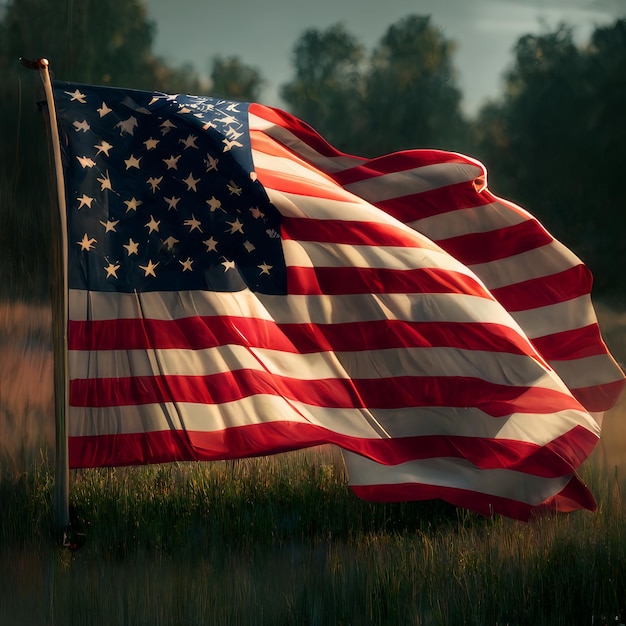 A flag with the word usa on it