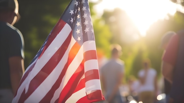 A flag with the word usa on it