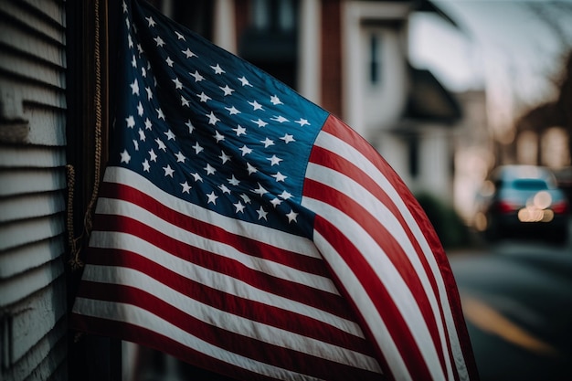 A flag with the word usa on it