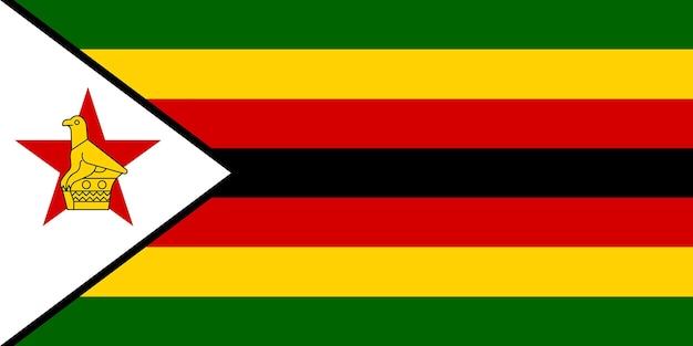 Flag of Zimbabwe Background Illustration Texture