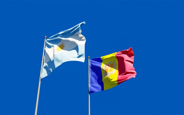 Flags of Argentina and Andorra