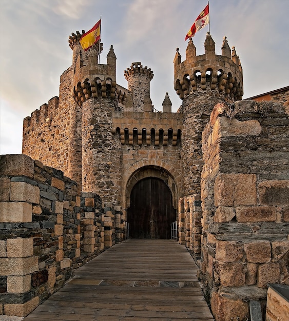 The flags over the castle