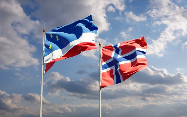 Flags of Gagauzia and Norway