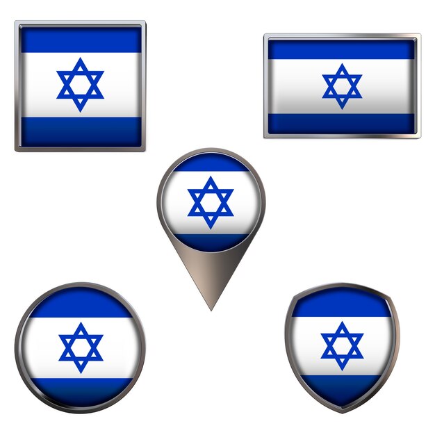 Flags of the Israel Icons set