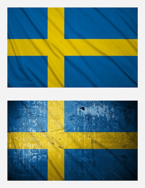 Photo flags of swede