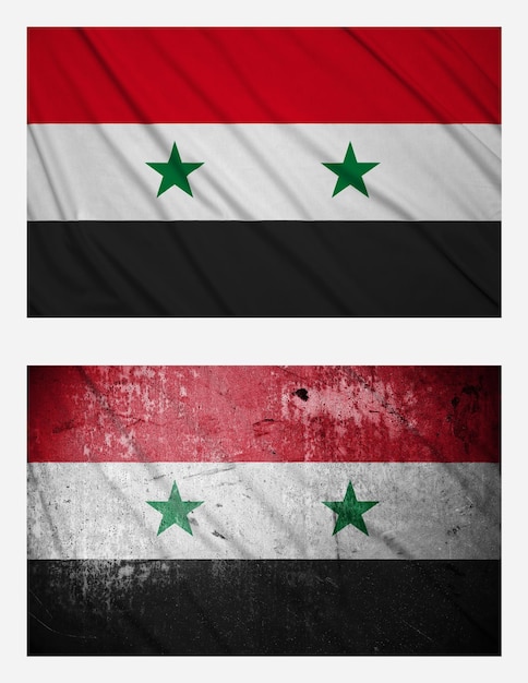 Photo flags of syria