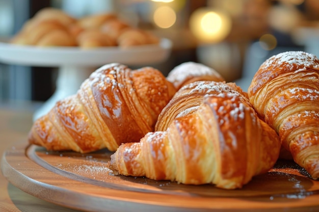 Flaky Bakery croissant Generate Ai