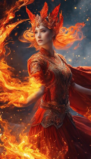 The Flame Dancer An Ethereal Journey Through the Fiery Realms