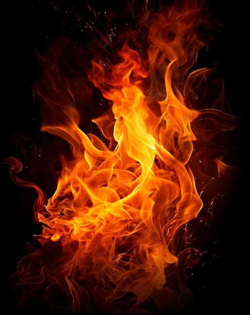 flame heat fire abstract background