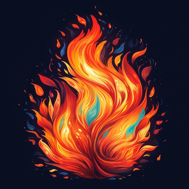 flame illustration