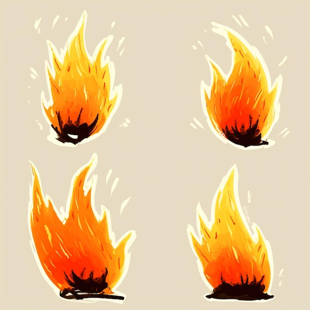 flame illustration