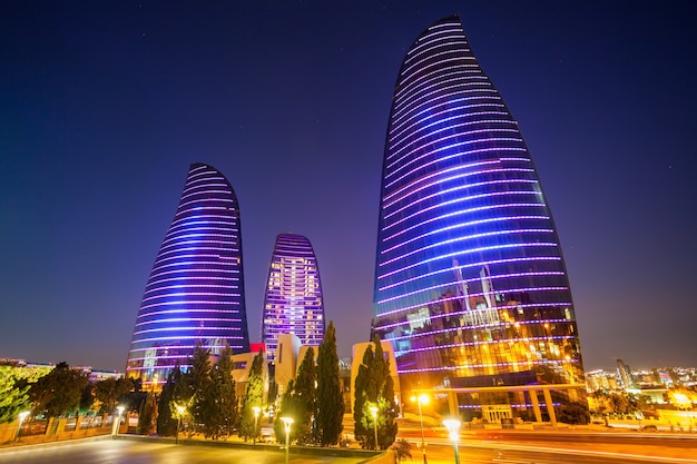 Flame Towers in Baku