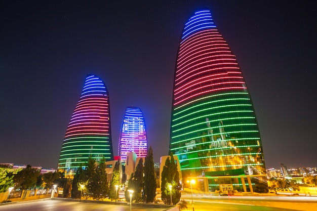 Flame Towers in Baku