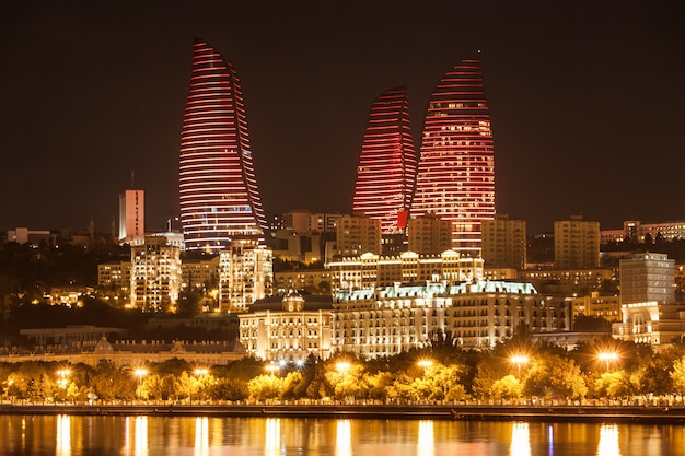 Flame Towers in Baku