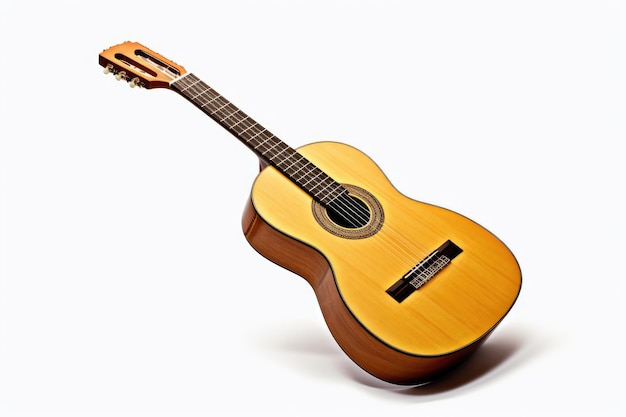 Flamenco Guitar Isolated On White Background