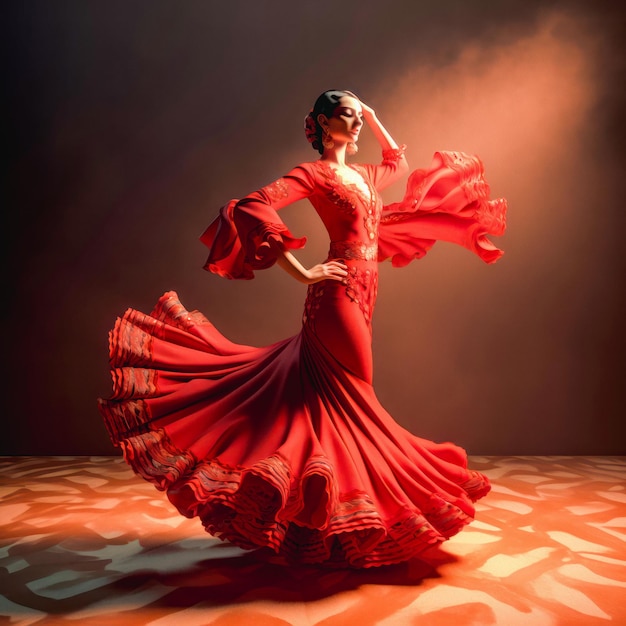 Flamenco model 3d render