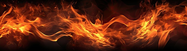 Flames and flame background