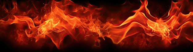 Flames and flame background