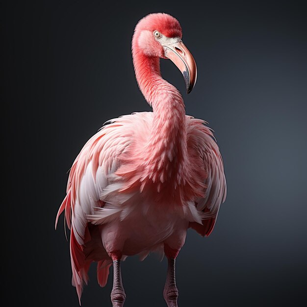 Photo flamingo animal white background