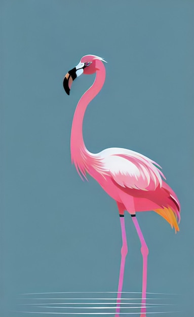 Photo flamingo bird art