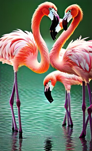 фламинго птица искусство