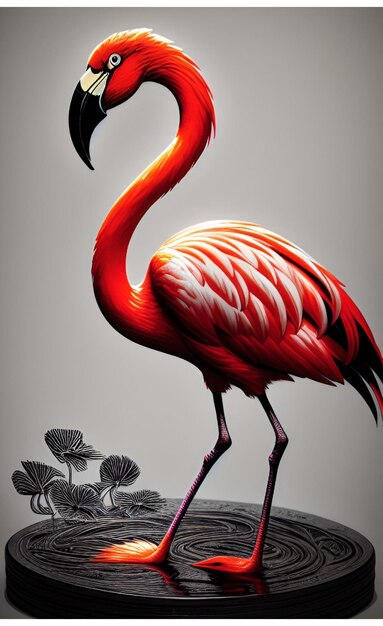 Photo flamingo bird