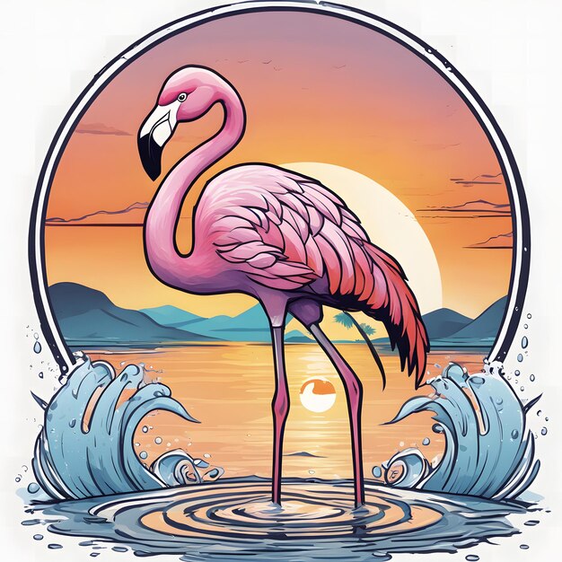 Photo flamingo clipart