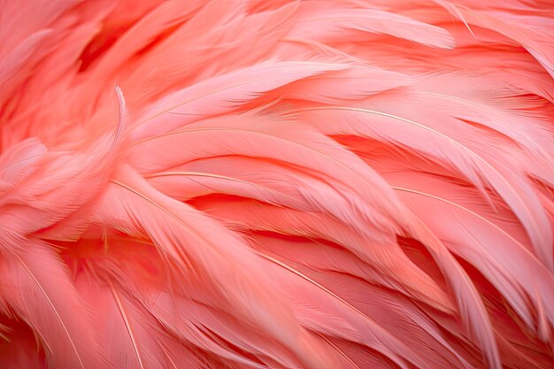 Photo flamingo feather background