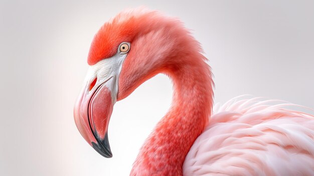 Flamingo vogel van dichtbij