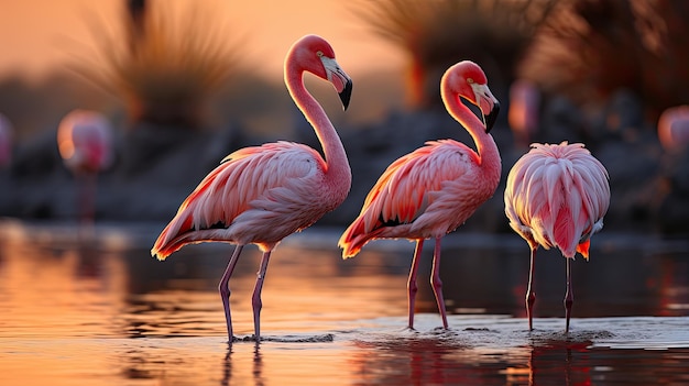 Flamingos in Tanzania's Lake Natron