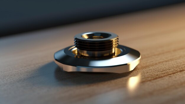 Photo the flange nut has a wide flat base providing increas ai generative