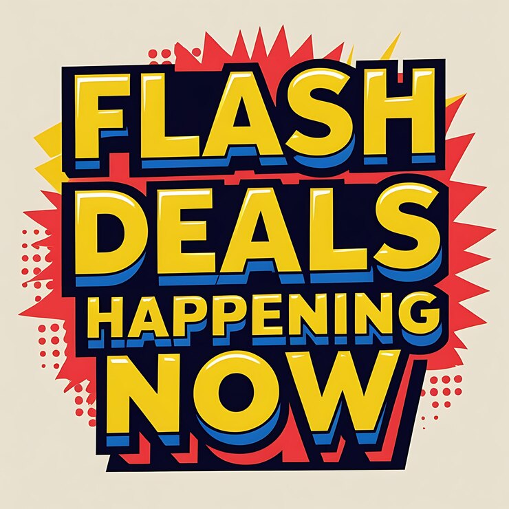 Foto flash deals gebeuren nu een levendige aankondiging