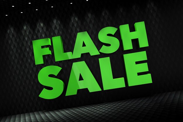 Flash Sale 3D Concept