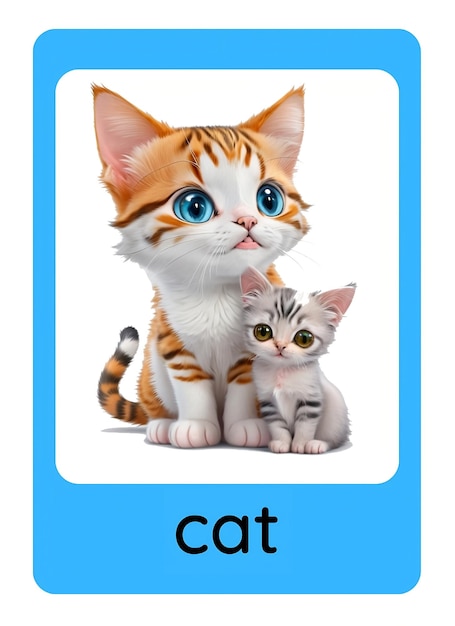 Foto flashcard cat (cattone per schede flash)