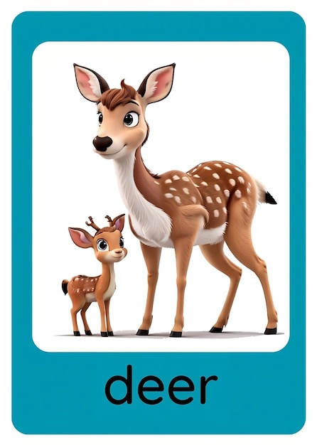 Flashcard Deer