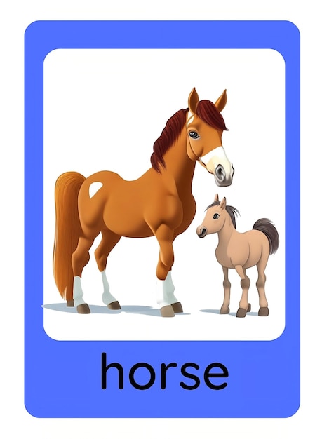 Flashcard Horse