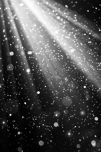 Flashing Light Flares With Blink Flares and Black and White Glowing Texture Y2K Collage Light Art