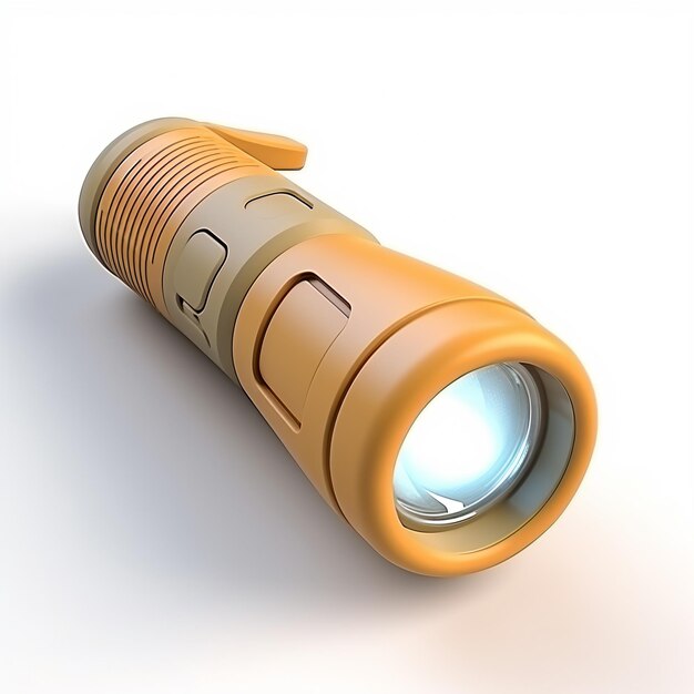 a flashlight with a light on it