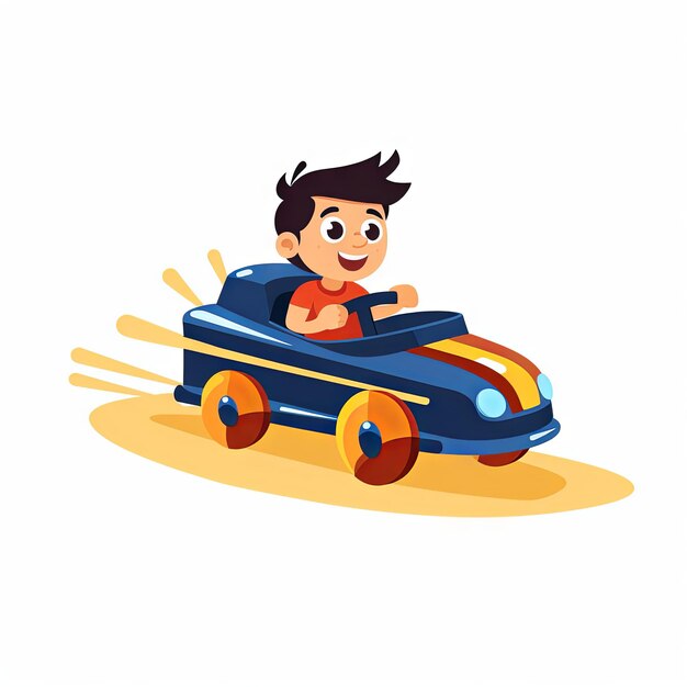 Premium AI Image Flat 2D Illustration Of A Kid premium-ai-image-flat-2d-illustration-of-a-kid