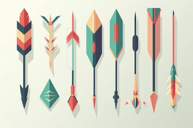 Flat arrow collection