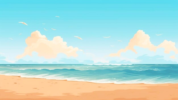 Flat background sand beach clean background for taking photo Generative AI