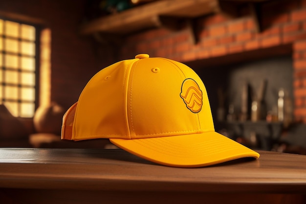 Flat Brim Hat Mockup with Streetwear Style