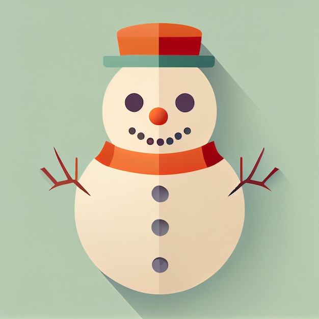 Flat christmas snowman cartoon wallpaper modern flat design in
winter minimalist winter wallpapers