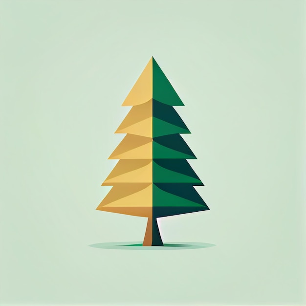 Flat christmas tree cartoon wallpaper modern flat design in\
winter minimalist winter wallpapers