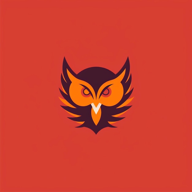 цветовой вектор логотипа совы