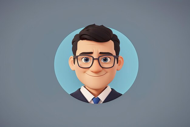 Photo a flat concept icon of a teacher