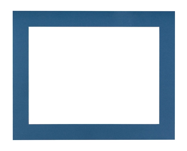 Flat dark blue passepartout for picture frame