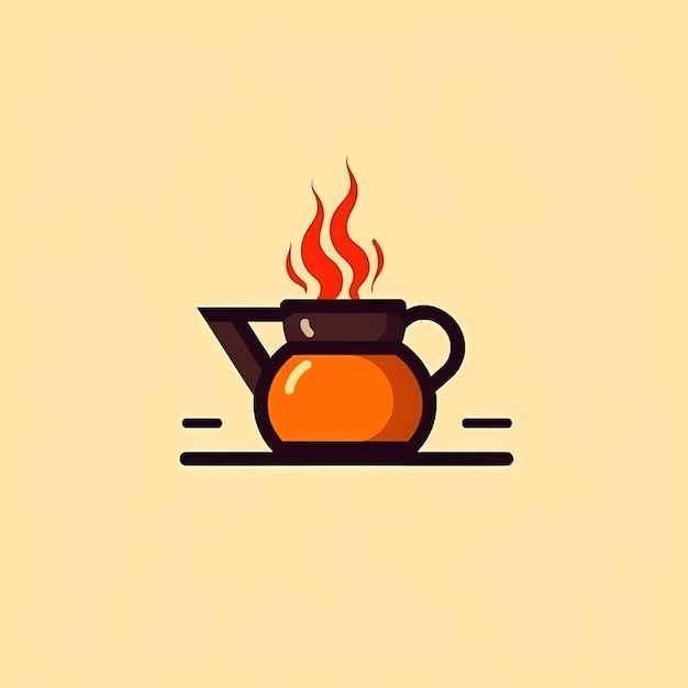 Flat design illustration coffee