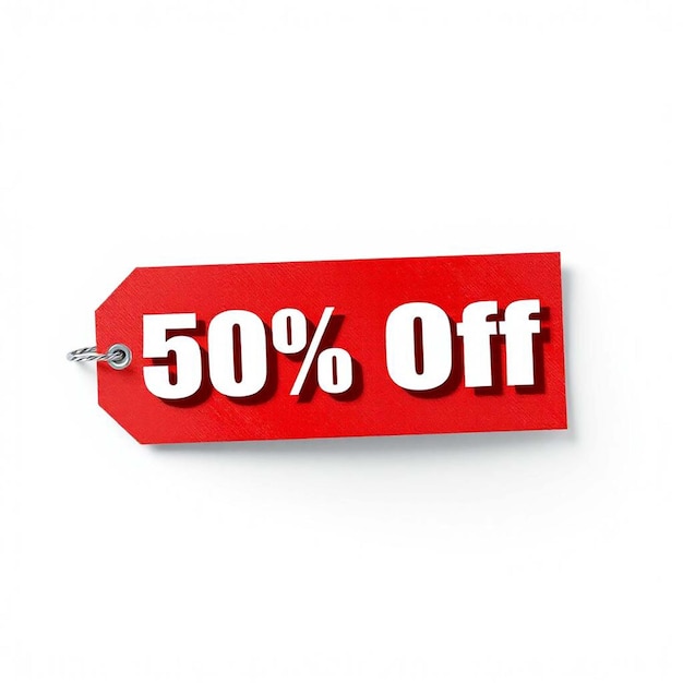 Flat design sales tag set Realistische ophangende collectie van verkoopetiketten Collectie van platte verkoopetiketten 50