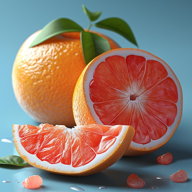 Плоский дизайн Простые минималистские изображения апельсинов с чистым пастельным персиковым цветом